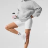 Sudadera con capucha Renown de tejido grueso - Gris jaspeado deportivo