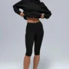 Sudadera con capucha Renown de tejido grueso - Negro