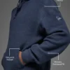 Sudadera con capucha Triumph Restore - Azul marino