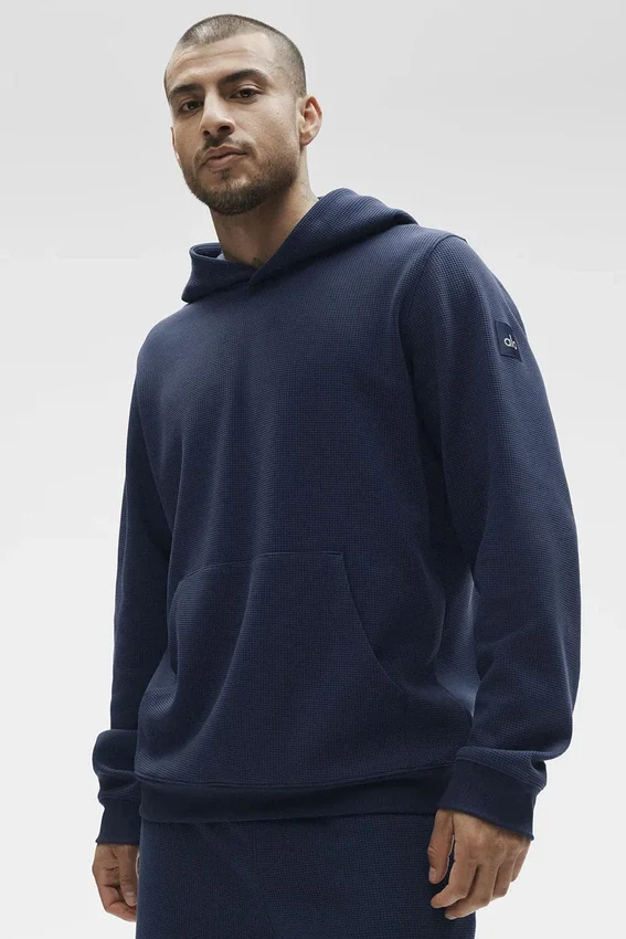 Sudadera con capucha Waffle Lounge - Azul marino