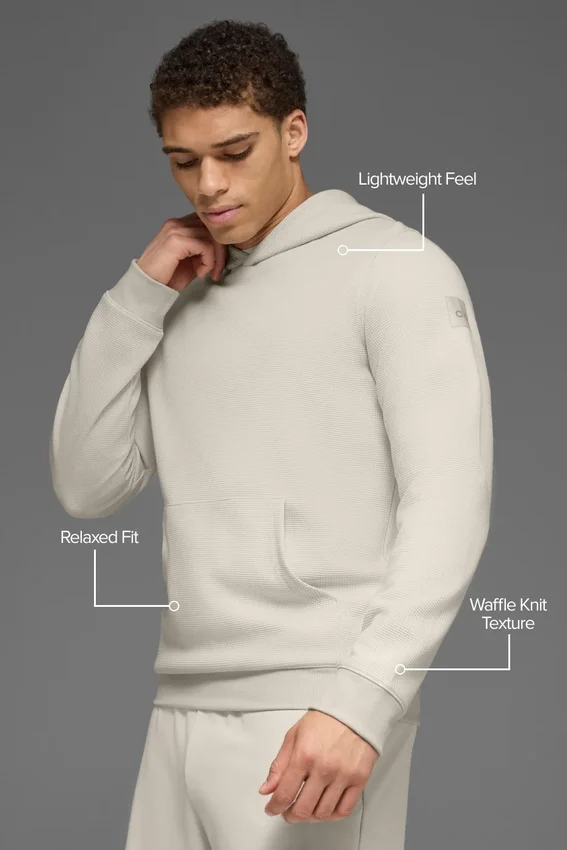 Sudadera con capucha Waffle Lounge - Bone
