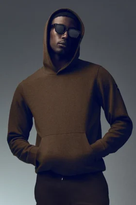 Sudadera con capucha Waffle Lounge - Espresso