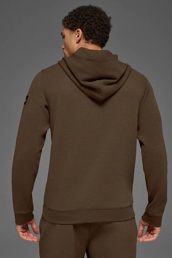 Sudadera con capucha Waffle Lounge - Espresso