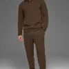 Sudadera con capucha Waffle Lounge - Espresso