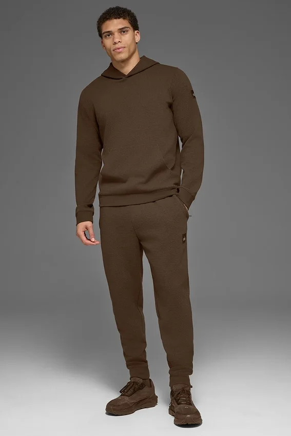 Sudadera con capucha Waffle Lounge - Espresso