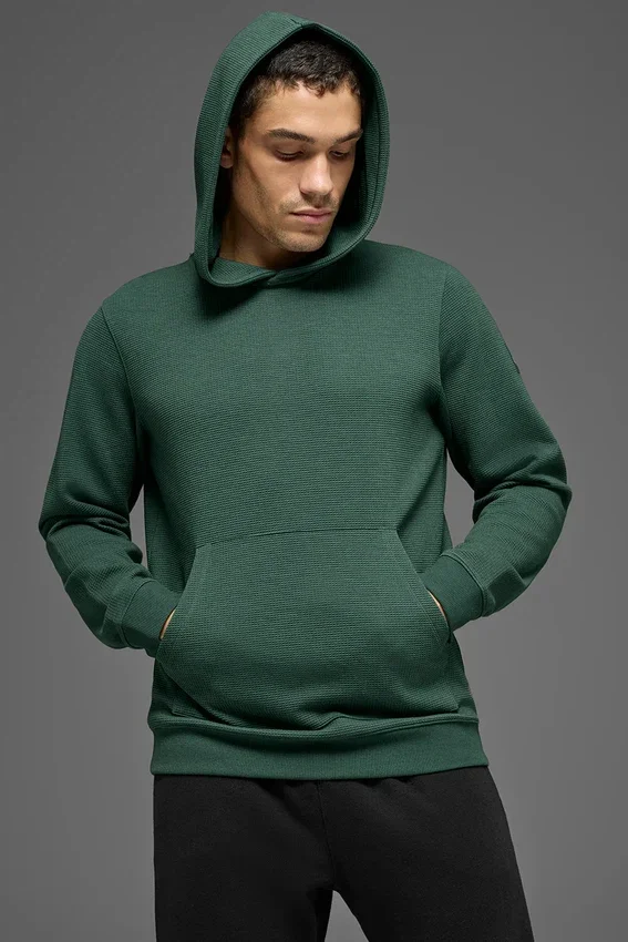 Sudadera con capucha Waffle Lounge - Verde trébol