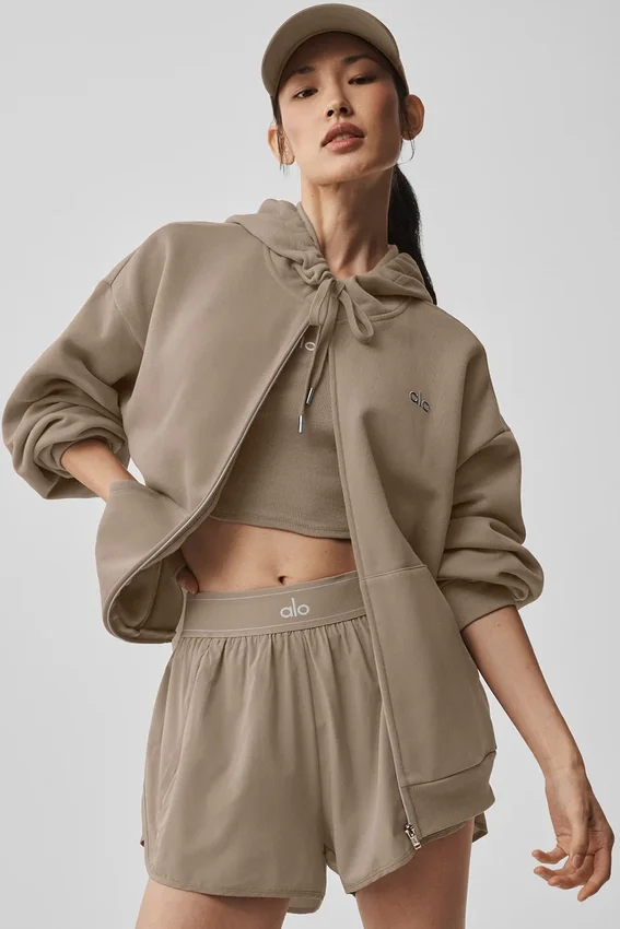 Sudadera con capucha y cremallera completa Accolade - Gravel