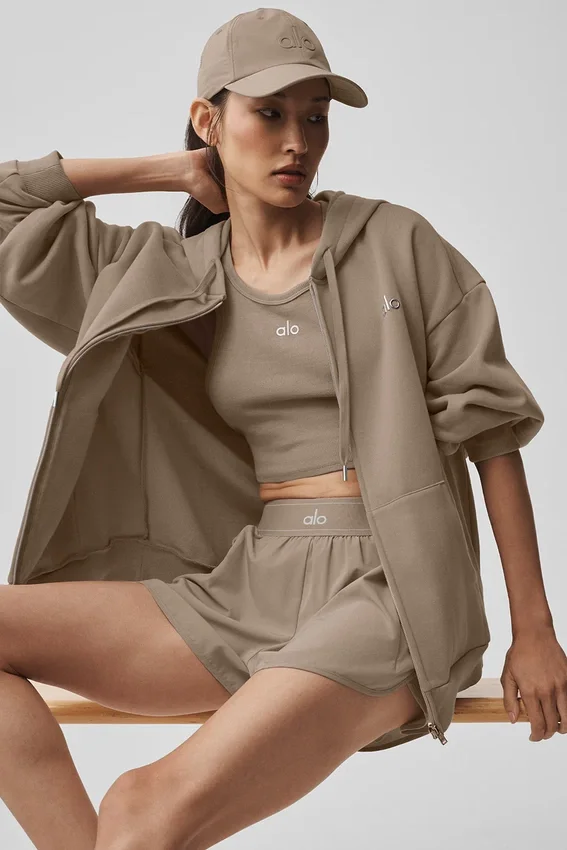Sudadera con capucha y cremallera completa Accolade - Gravel