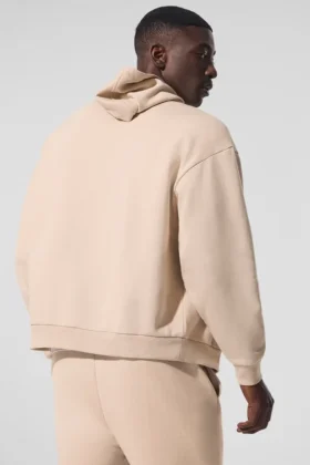 Sudadera con capucha y cremallera completa Accolade – Macadamia
