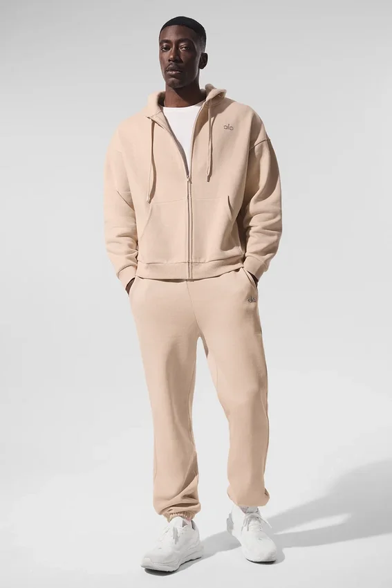Sudadera con capucha y cremallera completa Accolade - Macadamia