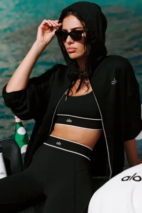 Sudadera con capucha y cremallera completa Accolade - Negro
