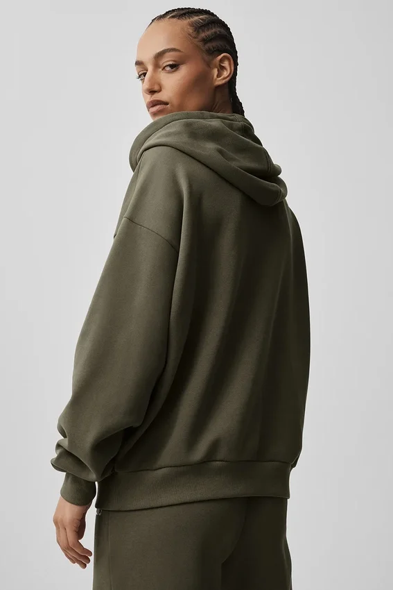 Sudadera con capucha y cremallera completa Accolade - Olive Tree