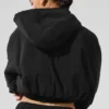 Sudadera con capucha y cremallera completa Mountain Peak corta - Negro