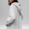 Sudadera con capucha y cremallera completa Renown de tejido grueso - Gris jaspeado deportivo