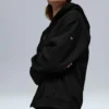Sudadera con capucha y cremallera completa Renown de tejido grueso - Negro