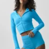 Sudadera con capucha y cremallera completa Sway - Azul celeste