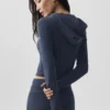 Sudadera con capucha y cremallera completa Sway - Azul marino