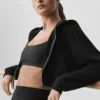 Sudadera con capucha y cremallera Sweet Escape - Negro