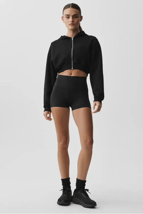 Sudadera con capucha y cremallera Sweet Escape - Negro