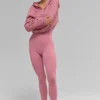 Sudadera con capucha y cremallera Sweet Escape - Rosa silvestre