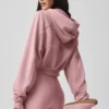 Sudadera con capucha y cremallera Sweet Escape - Rosa vintage