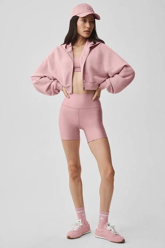 Sudadera con capucha y cremallera Sweet Escape - Rosa vintage