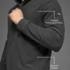 Sudadera Conquer Max con cuello alto y cremallera completa - Antracita
