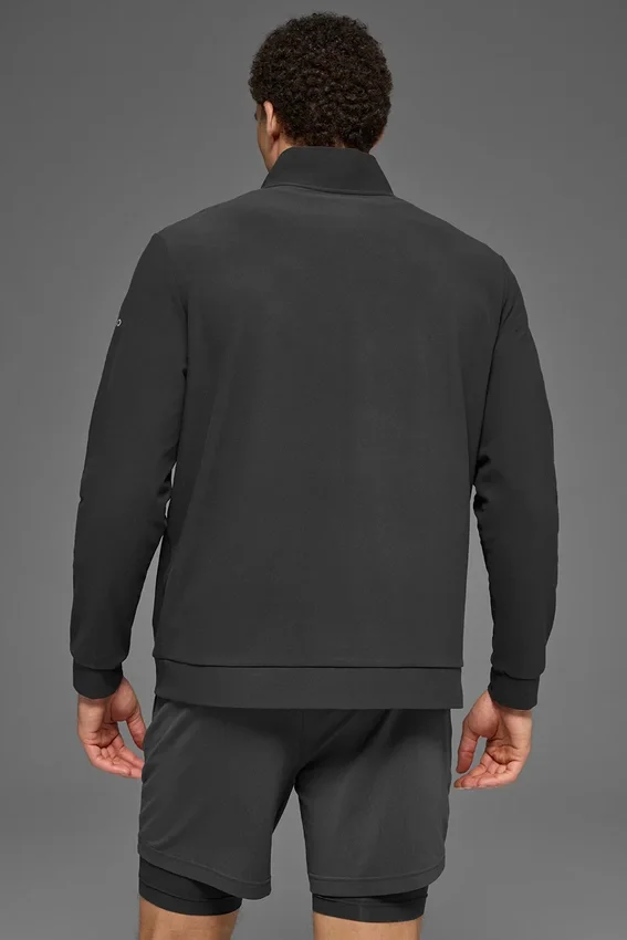 Sudadera Conquer Max con cuello alto y cremallera completa - Antracita