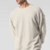 Sudadera de cuello redondo Triumph Restore - Color hueso