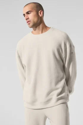 Sudadera de cuello redondo Triumph Restore - Color hueso