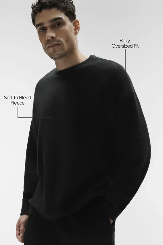 Sudadera de cuello redondo Triumph Restore - Negro