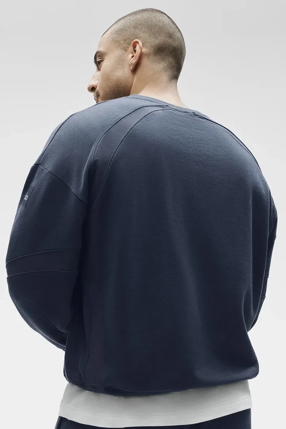 Sudadera Field de cuello redondo - Azul marino