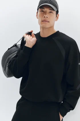 Sudadera Field de cuello redondo - Negro