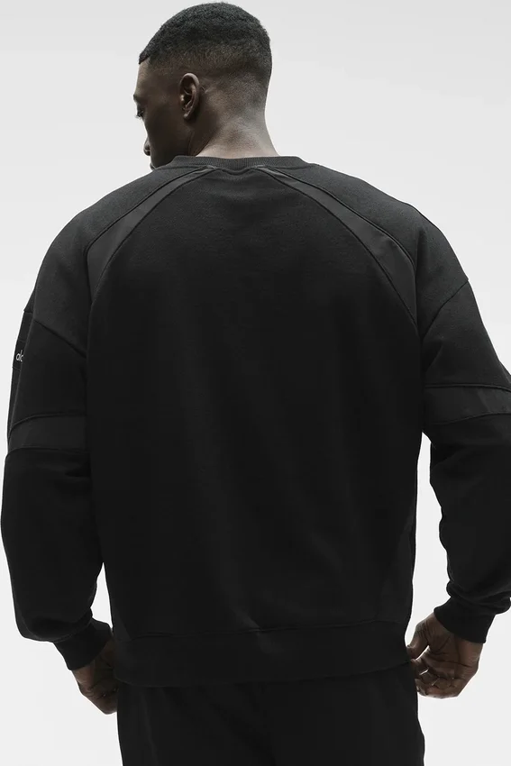 Sudadera Field de cuello redondo - Negro