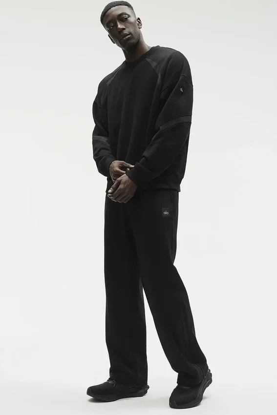 Sudadera Field de cuello redondo - Negro