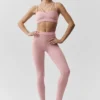 Airbrush High-Waist Fast Track Leggings - Rosa vintage/Blanco