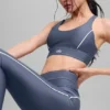 Sujetador «Airlift Suit up» - Azul piedra/Blanco