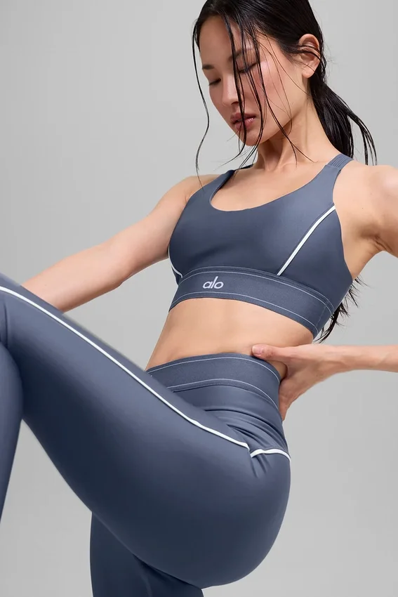 Sujetador «Airlift Suit up» - Azul piedra/Blanco