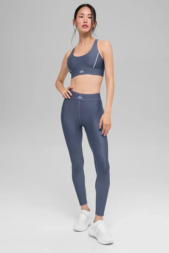 Sujetador «Airlift Suit up» - Azul piedra/Blanco