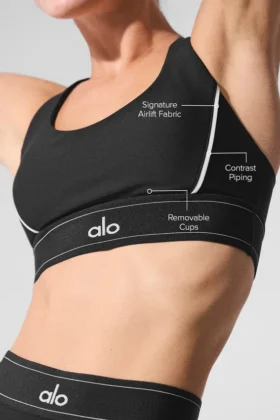 Sujetador Airlift Suit Up — Negro/Blanco
