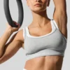 Sujetador Alosoft Better Together - Gris jaspeado deportivo/Blanco