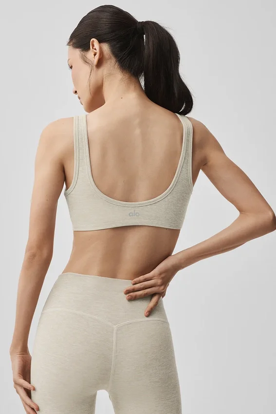 Sujetador Alosoft Center Stage - Gris avena jaspeado