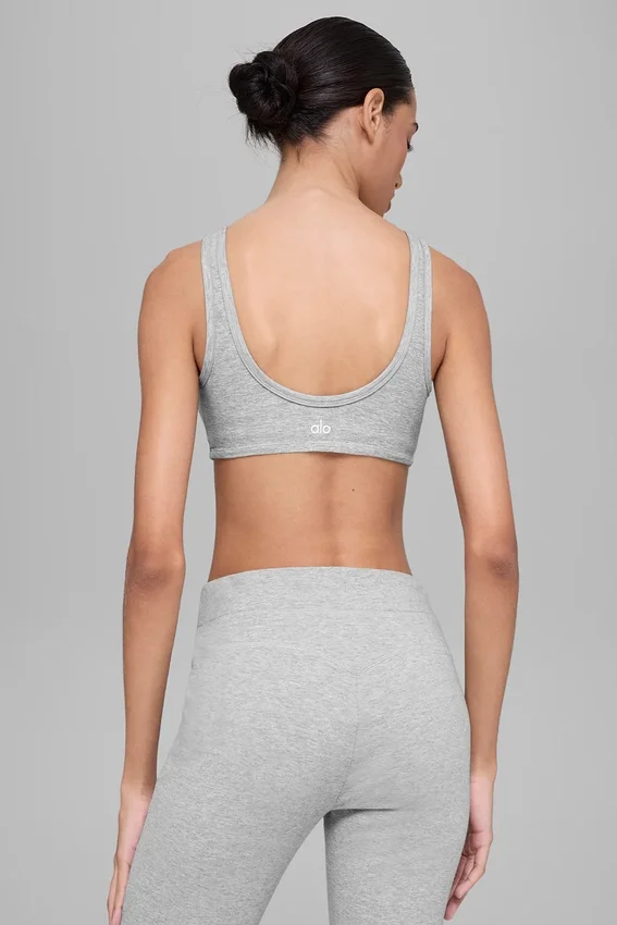 Sujetador Alosoft Center Stage - Gris jaspeado deportivo