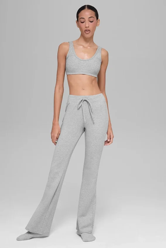 Sujetador Alosoft Center Stage - Gris jaspeado deportivo