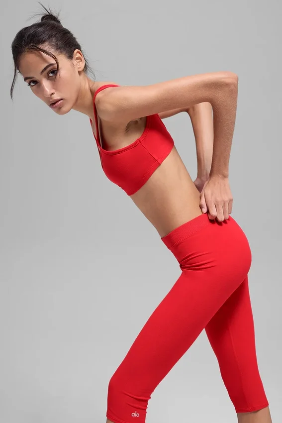 Sujetador Alosoft Center Stage - Rojo brillante