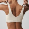 Sujetador Alosoft Heart Throb - Gris avena jaspeado/Blanco