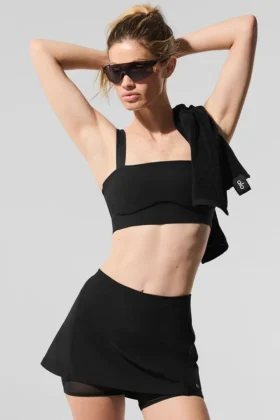 Sujetador Alosoft «Serve It Up» — Negro