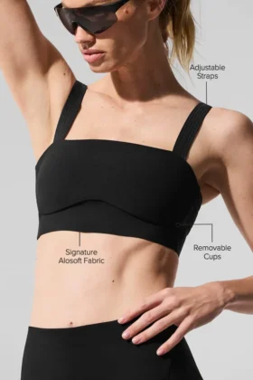 Sujetador Alosoft «Serve It Up» — Negro
