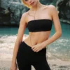 Sujetador bandeau Airbrush - Negro