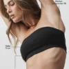 Sujetador bandeau Airbrush - Negro